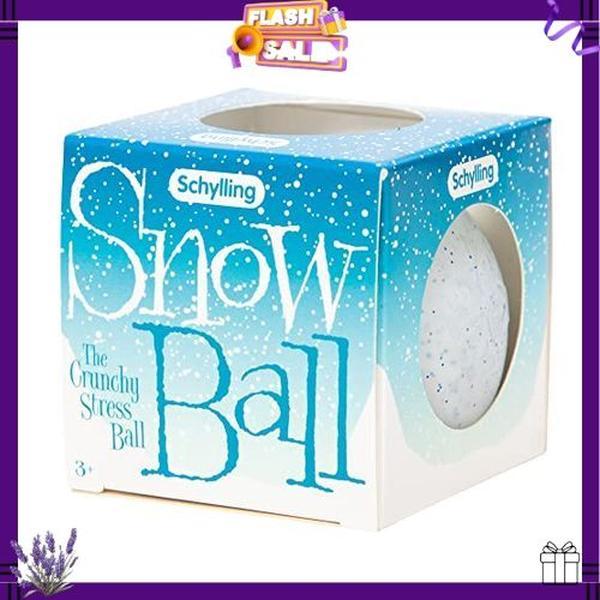 Schylling NeeDoh Snow Ball Crunch - Sensory Fidget Toy - Satisfying Snow-Like Crunch - Ages 3 to Adult (Pack of 1)