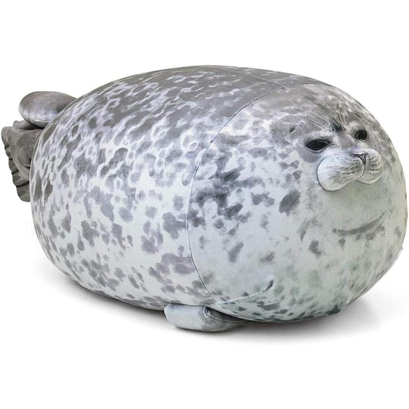 Chubby Blob Seal Pillow,Stuffed Cotton Plush Animal Toy Cute Ocean Medium