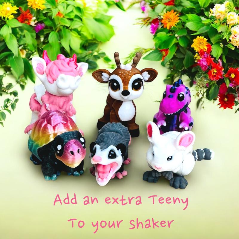 FunTeenies! Cute Collectible Figurines with Shaker - Set of 5 or 10