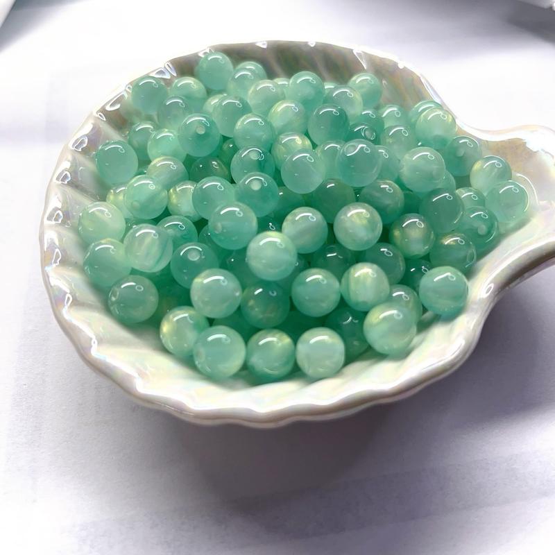 DIY 6mm 8mm Resin Cat Eye Beads for Bracelet Jewelry Making