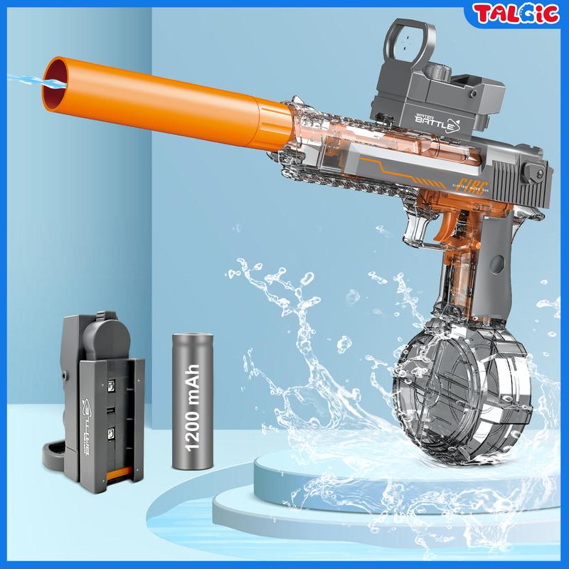 Talgic Multiplayer Team Game Toys Electric Automatic Water Machine Powerful , 300 Water Shots, Summer Outdoor Swimming Pool Water Toy for Adult Kids Aged 4 5 6 7 8+