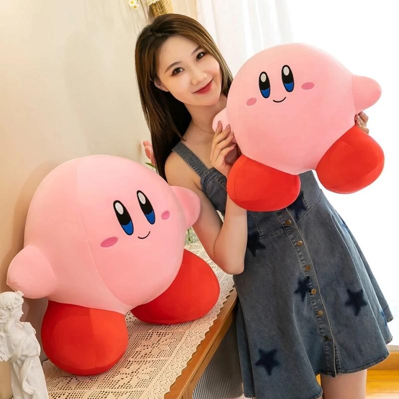 Anime Star Kirby Plush Toys Soft Stuffed Animal Doll Fluffy Pink Plush Doll Pillow Room Decoration Toys For Children's Gift