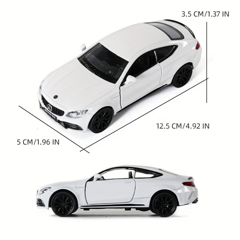 RMZ Simulation 1:36 Alloy Mercedes Benz C63 S Car Model Toy Car Ornaments Pull-back Car Model Toy Birthday Gift