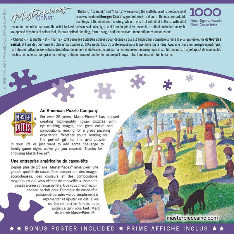 MasterPieces - MasterPieces of Art - Sunday on La Grande Jatte 1000 Piece Puzzle