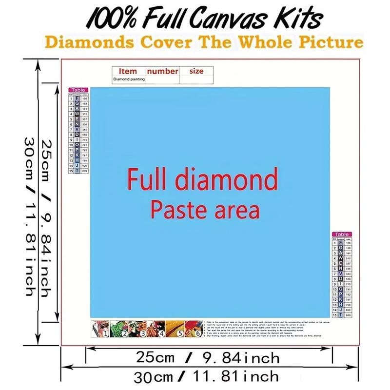 Fox Pattern DIY Diamond Arts Painting Kit without Frame, 6 Counts set DIY 5D Diamond Arts Colorful Painting Kit, DIY Decorative Art Picture for Beginner