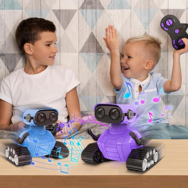 Christmas gift for kids Rechargeable Robot with Auto-Demonstration for Kids - Remote Control RC Robot Toy for Children Age 3+