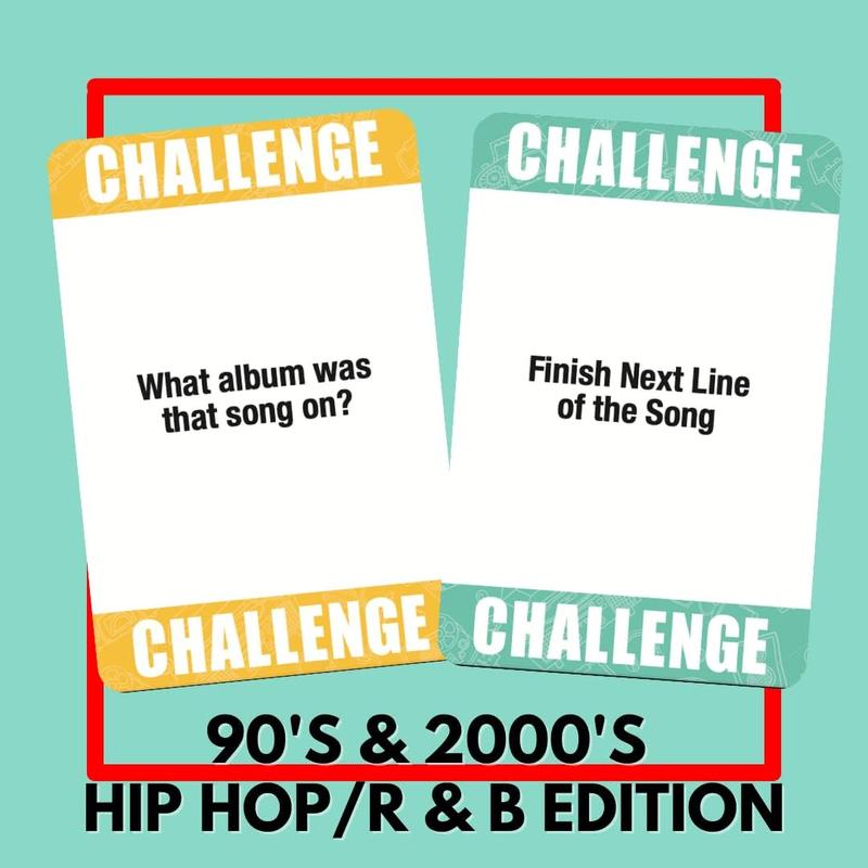 Music Trivia Card Game | Multi-Generational Family Gatherings, Adult Game Night and Fun Trivia (90's and 2000's Hip Hop and R&B)