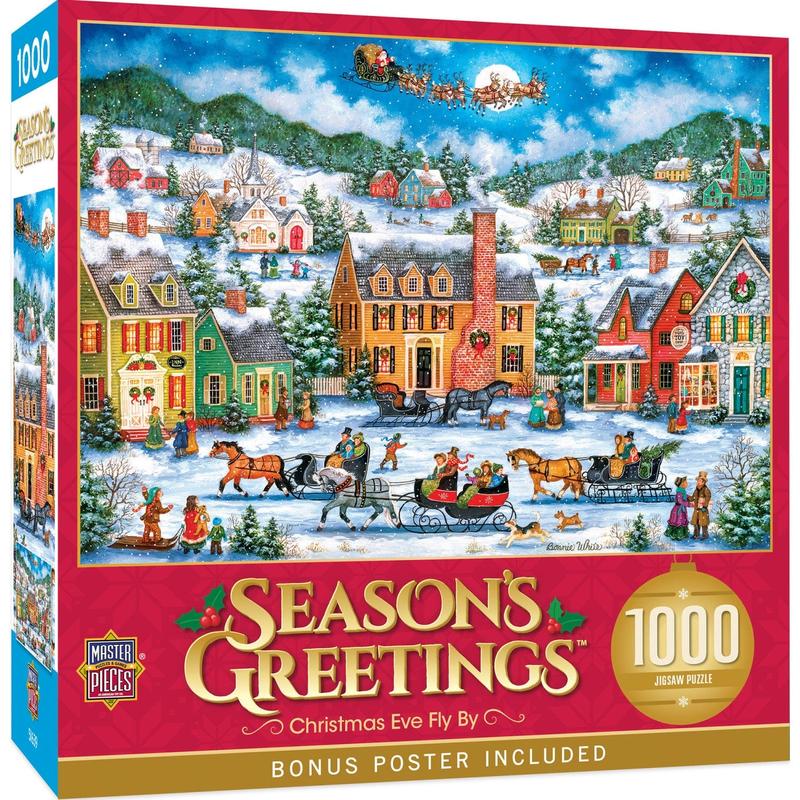 MasterPieces - Season's Greetings - Christmas Eve Fly By 1000 Piece Puzzle