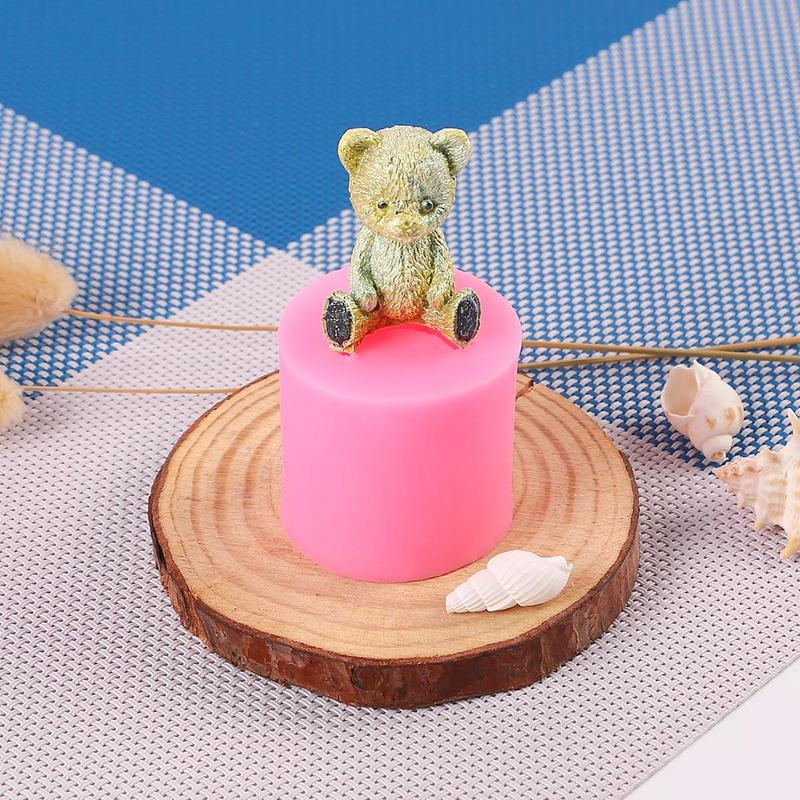 Silicone Bear Shaped Candle Mold, 1 Count DIY Candle Making Mold, Handmade Mold For Home Decoration