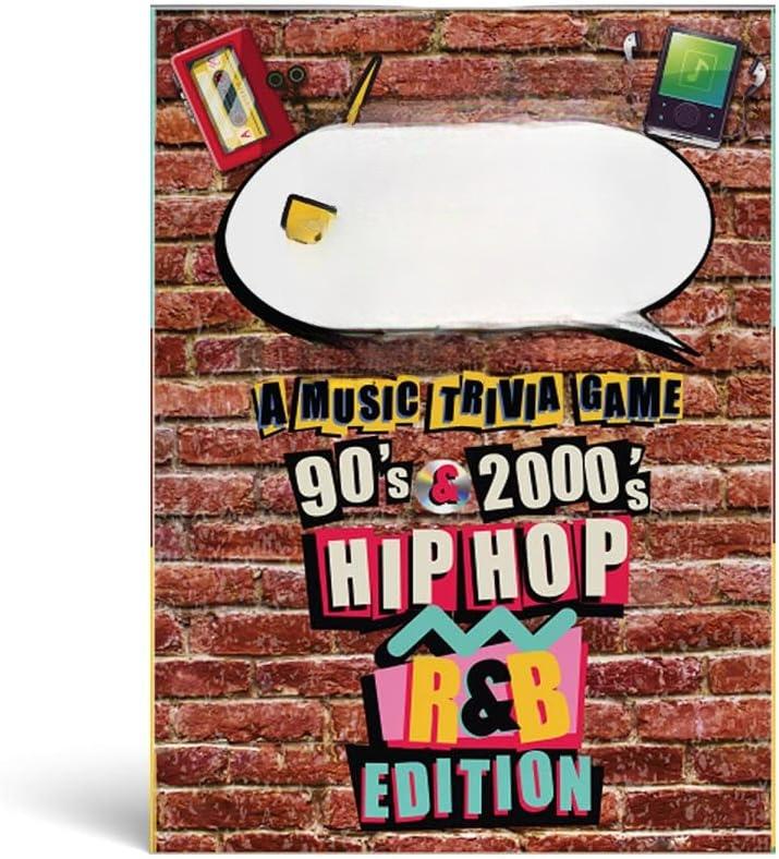 Music Trivia Card Game | Multi-Generational Family Gatherings, Adult Game Night and Fun Trivia (90's and 2000's Hip Hop and R&B)