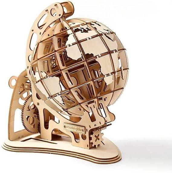 DIY 3D Wooden World Globe