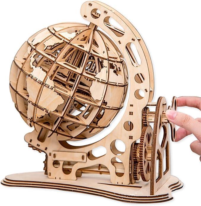 DIY 3D Wooden World Globe