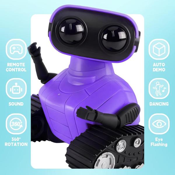 Christmas gift for kids Rechargeable Robot with Auto-Demonstration for Kids - Remote Control RC Robot Toy for Children Age 3+