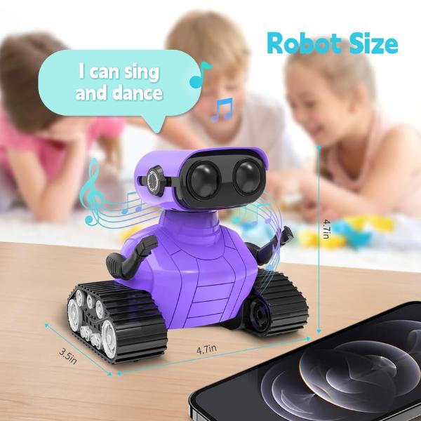 Christmas gift for kids Rechargeable Robot with Auto-Demonstration for Kids - Remote Control RC Robot Toy for Children Age 3+