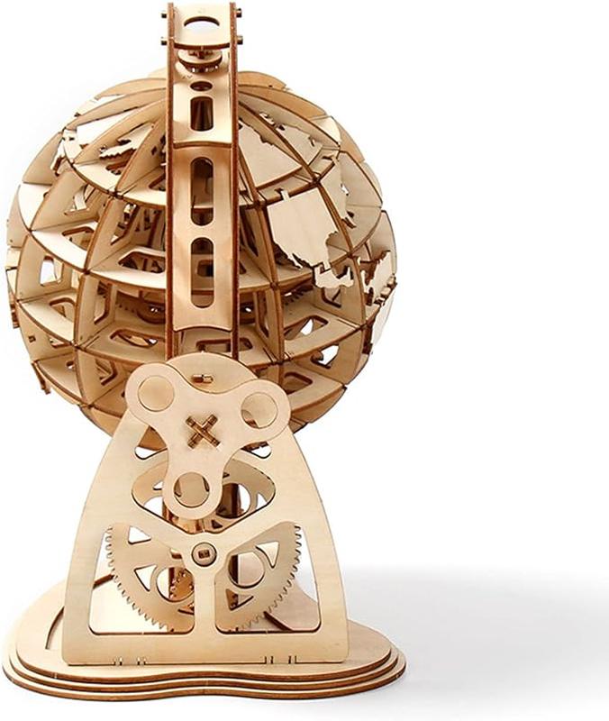 DIY 3D Wooden World Globe