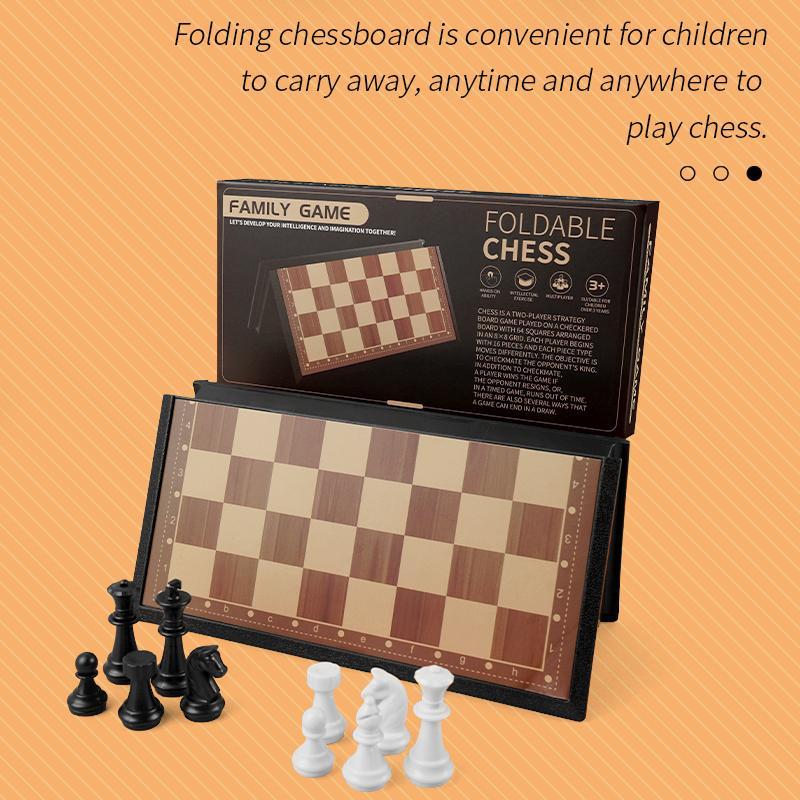 Portable International Chess Game, 1 Set Fun Family Parent-child Interactive Game, Creative Birthday and Holiday Gift Options