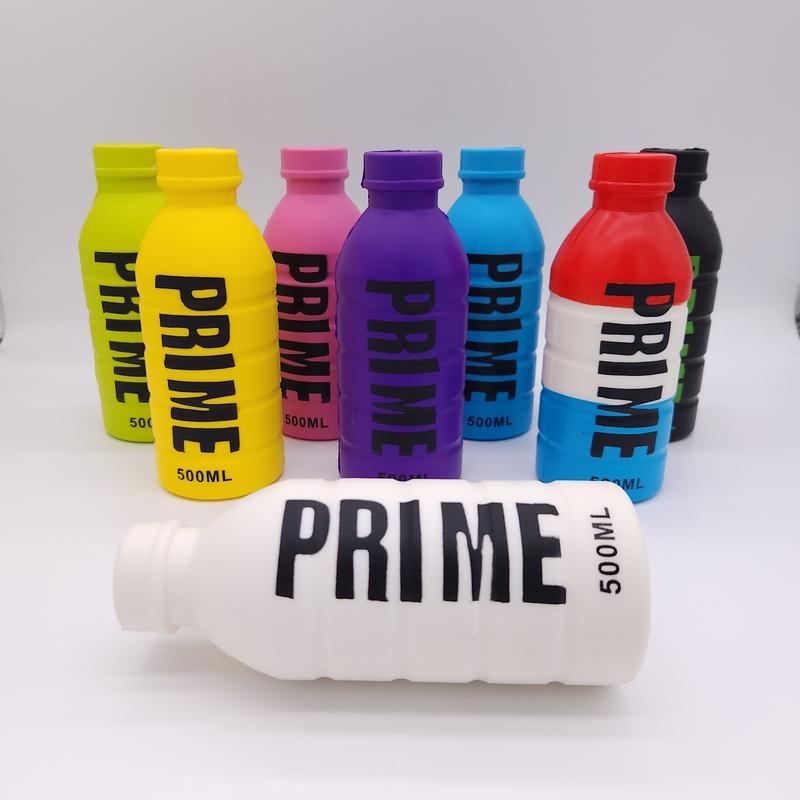 Drinking Energy Bottle Pinch Funny Automobile Decor, Slow Rebound Decompressing Decoration, Drink Bottle PU Sponge Multicolored Random Color Decoration