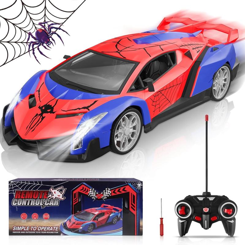 Spider Remote Control  for Boys 4-7 8-12, Fast RC   with Light & Controller, Hobby Race  Toys for 4 5 6 7 8 9 10 11 12+ Year Old Boy Birthday Gift Ideas