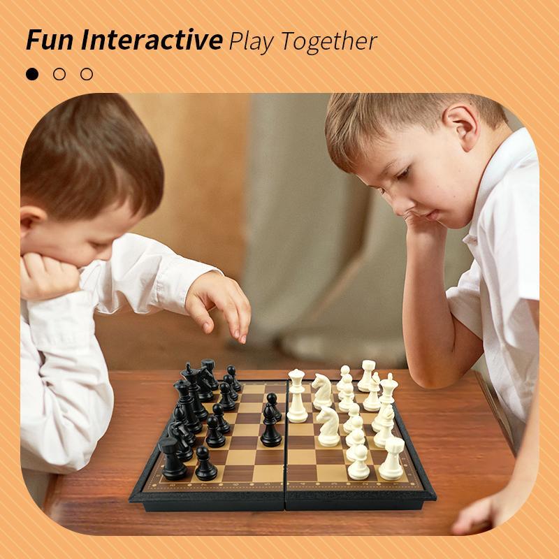 Portable International Chess Game, 1 Set Fun Family Parent-child Interactive Game, Creative Birthday and Holiday Gift Options