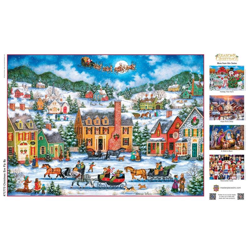 MasterPieces - Season's Greetings - Christmas Eve Fly By 1000 Piece Puzzle