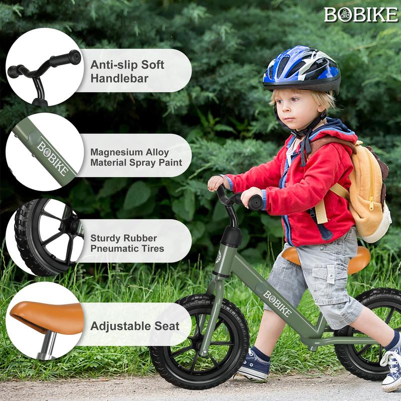 Toddler Balance Bike Christmas Toys for 2 to 5 Year Old Girls Boys Adjustable Seat and Handlebar No-Pedal Training Outdoor Bike Best Gifts for Kids