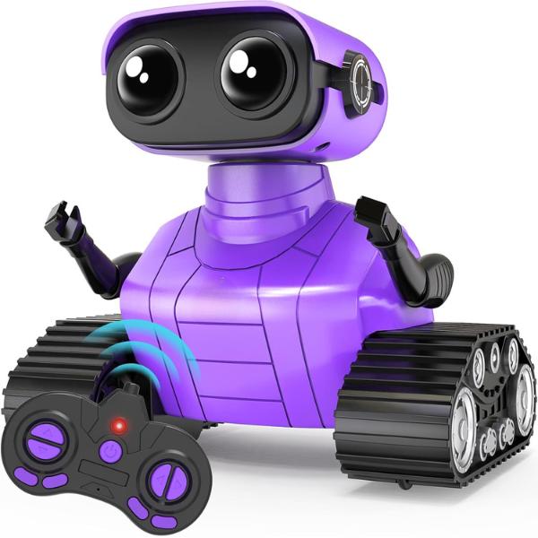 Christmas gift for kids Rechargeable Robot with Auto-Demonstration for Kids - Remote Control RC Robot Toy for Children Age 3+