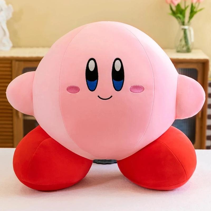 Anime Star Kirby Plush Toys Soft Stuffed Animal Doll Fluffy Pink Plush Doll Pillow Room Decoration Toys For Children's Gift