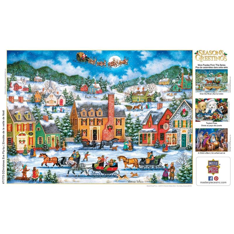 MasterPieces - Season's Greetings - Christmas Eve Fly By 1000 Piece Puzzle