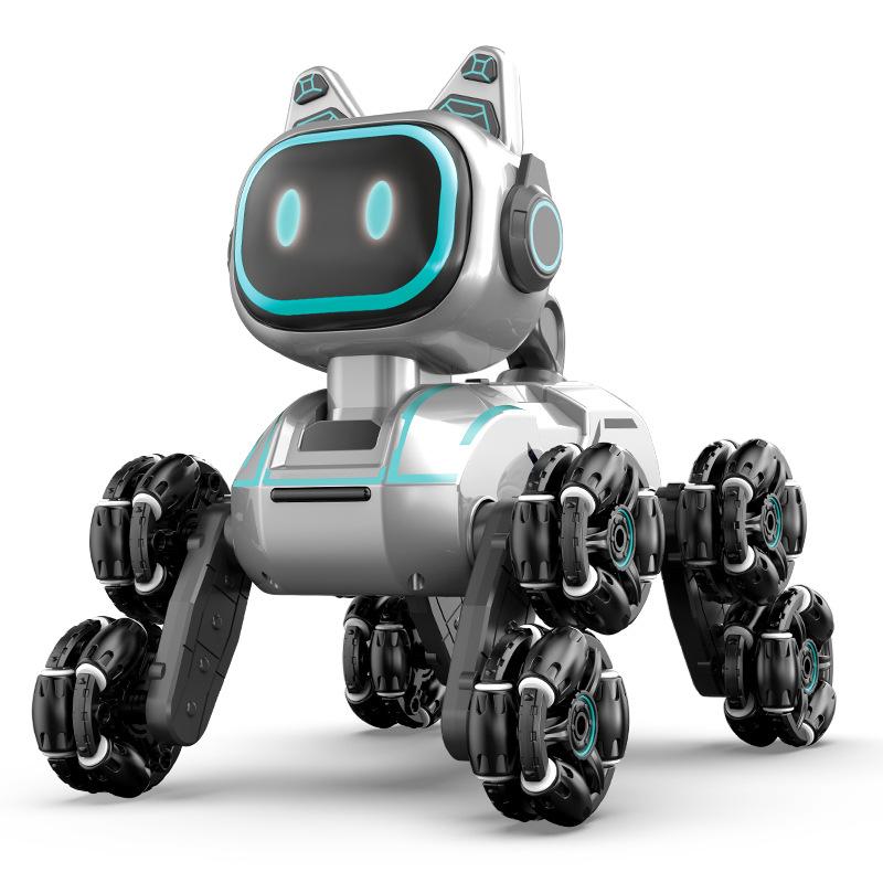 New remote-controlled car eight wheel stunt mechanical dog intelligent sensing robot children's electronic pet dog toy