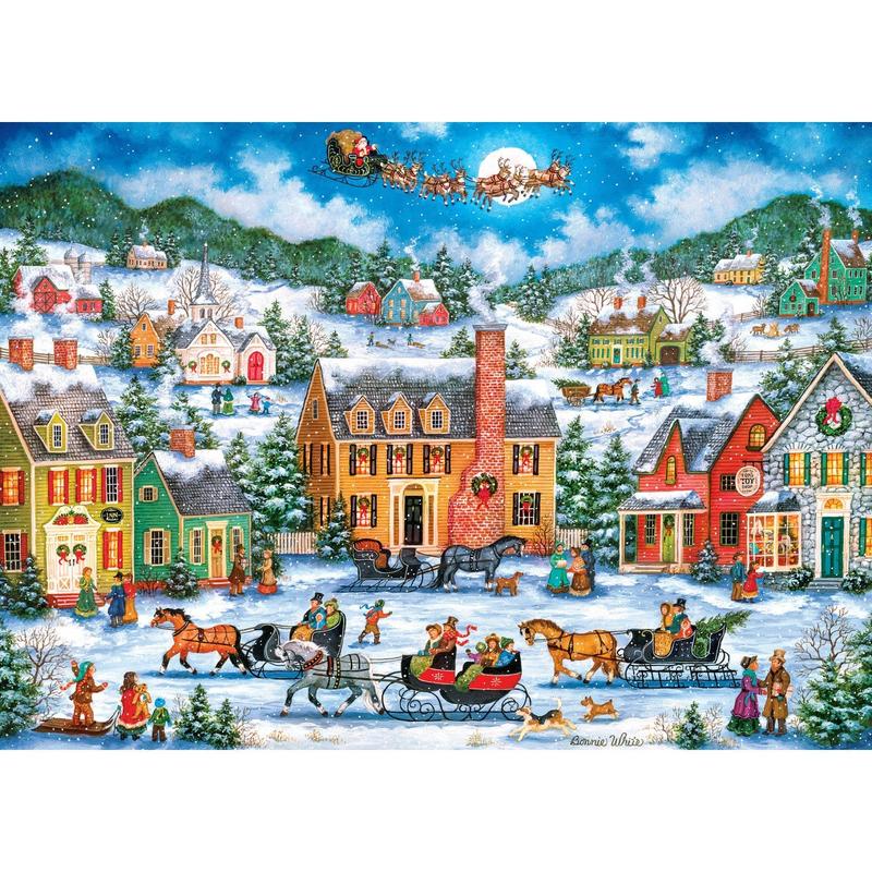 MasterPieces - Season's Greetings - Christmas Eve Fly By 1000 Piece Puzzle