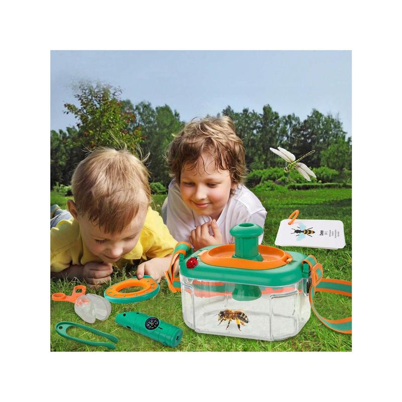 Bug Catcher Kit For Kids, Kids Outdoor Explorer Kit With Bug Collector, Whistle, Compass, Magnifying Glass, Bug Catching Kit Toy For Kids Age 3 4 5 6 7