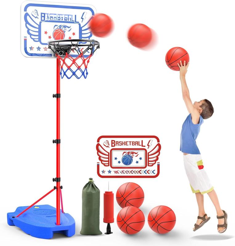 Basketball Hoop, Adjustable  Basketball Hoop  for  Indoor Outdoor Mini Portable Basketball Goals,   Gifts for   6 7 8 9 Boys Girls