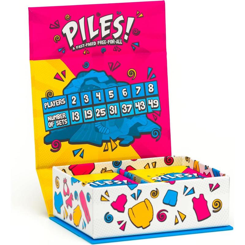 Piles – Card Games – Family Games – for Kids 8 and Up – Games for Adults – Family Game Night – Travel Games – Party Games – Memory Games – 10 Mins