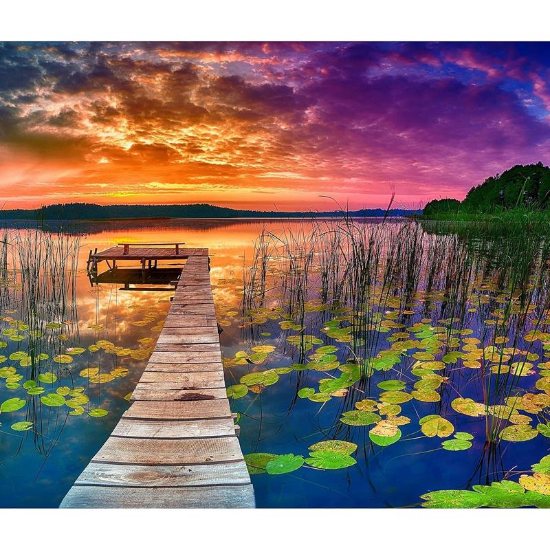 Puzzles for Adults 1000 Pieces - 20x30 in HD Quality Landscape 1000 Piece Puzzle for Adults & Families | Sturdy 2mm Adult Puzzle Pieces | 8 Jigsaw Puzzles Saver Sheets & Full-Sized 1:1 Poster Included