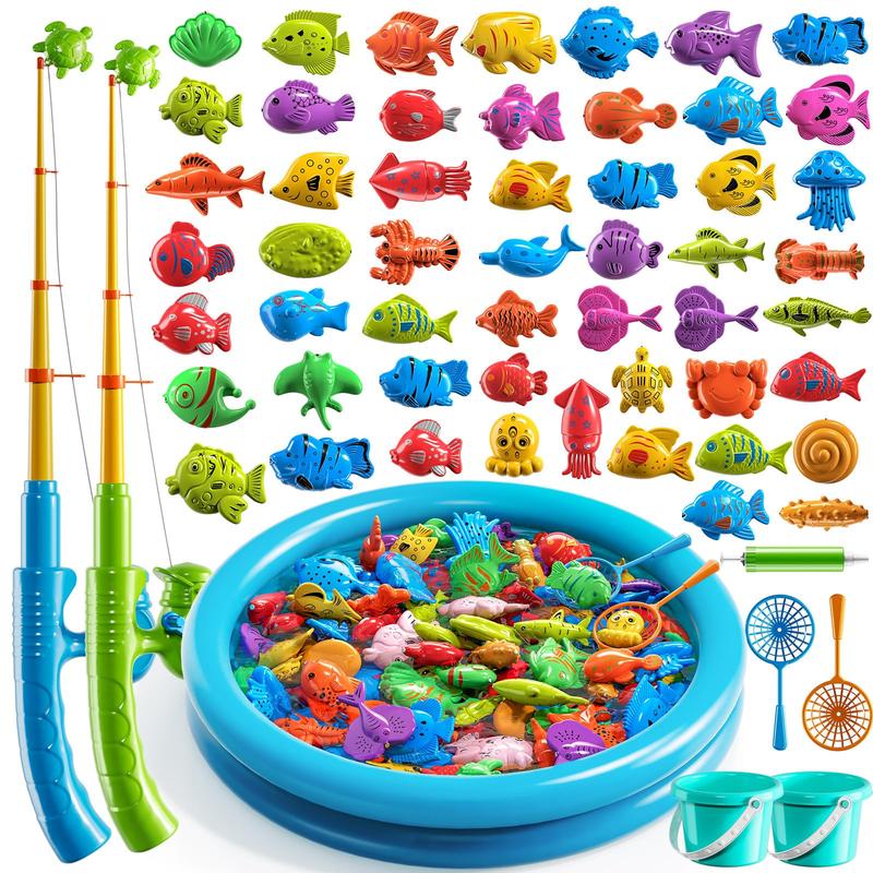 Magnetic Fishing Game Toy for boys, Small Pool Toys for Child, boys Water Toys Indoor and Outdoor, Summer Toys for Boy and Girls, Gift for Party and Holiday