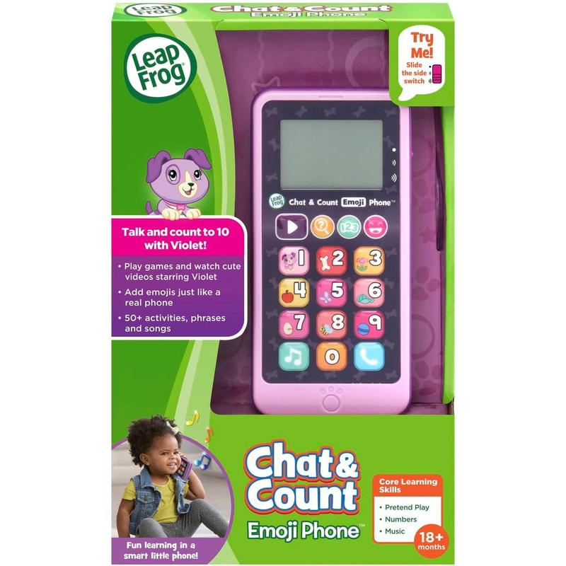 LeapFrog Chat and Count Emoji Phone, Purple