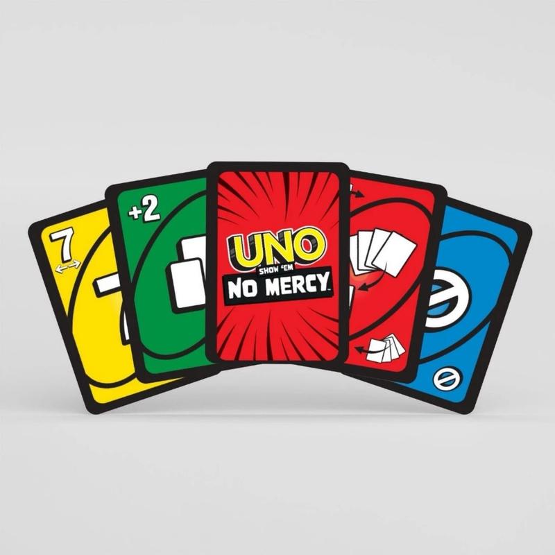 UNO NO MERCY ULTIMATE - +100 + Infinity | 210 Dynamic Cards, Exciting Expansion Cards & Innovative Gameplay | Ultimate Family Game Night Experience card games