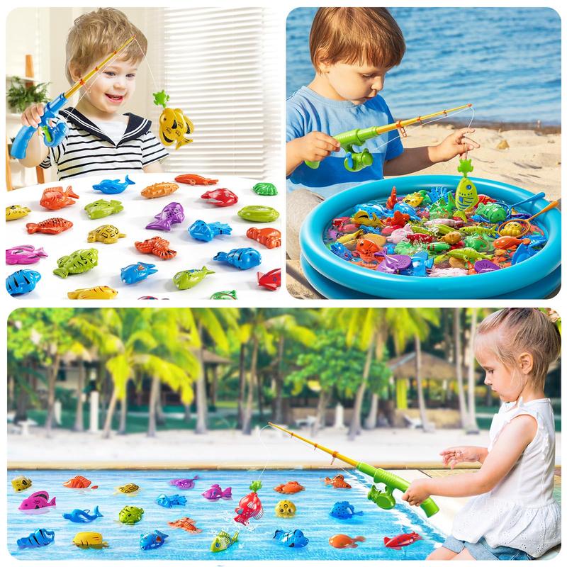 Magnetic Fishing Game Toy for boys, Small Pool Toys for Child, boys Water Toys Indoor and Outdoor, Summer Toys for Boy and Girls, Gift for Party and Holiday