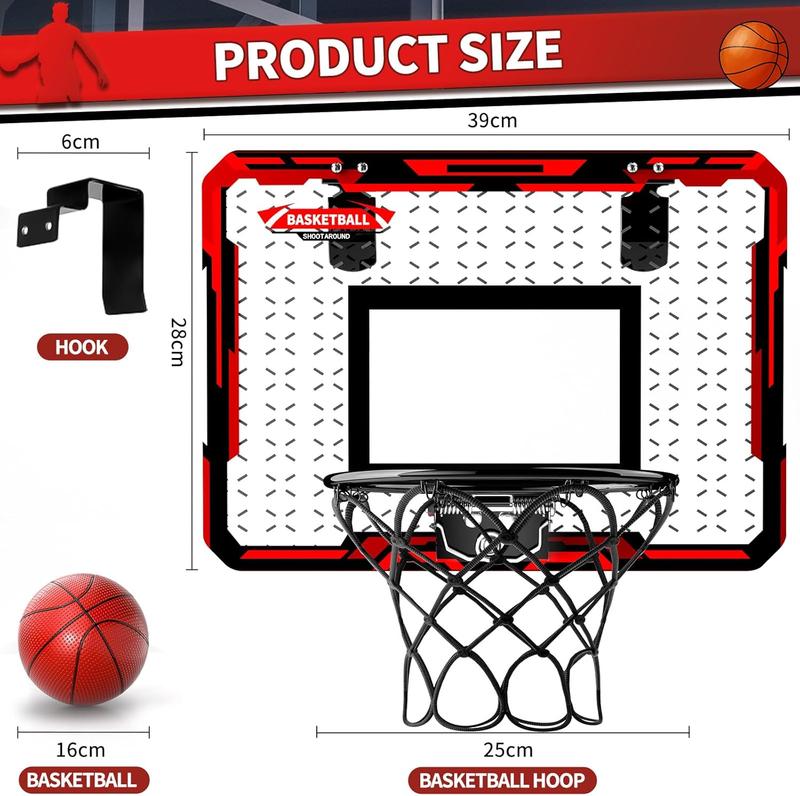 Basketball Hoop Indoor for , Mini Basketball Hoop with 4 Balls, Basketball Toys for  6 7 8 9 10 11 12 Year Old Boys