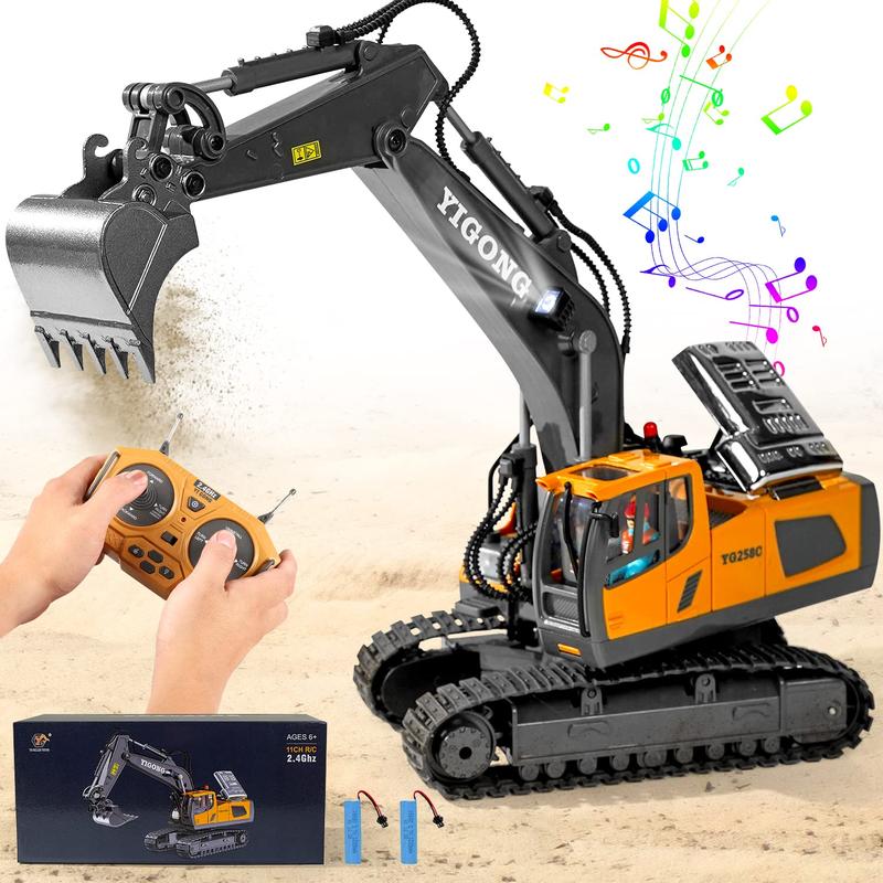 1:24 Alloy Excavator Toy Monster Truck Dump Remote Control Car Engineering vehicle model set Gift