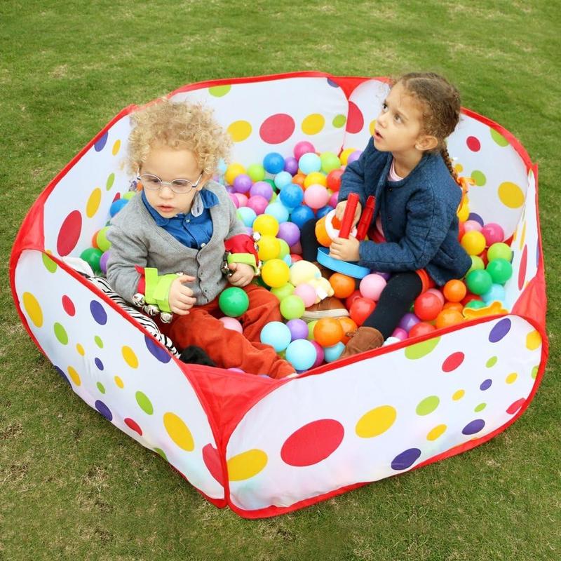 Christmas Kids Ball Pit Large Pop Up Tent for Indoor Outdoor Baby Playpen with Zipper Storage Bag Balls Not Included