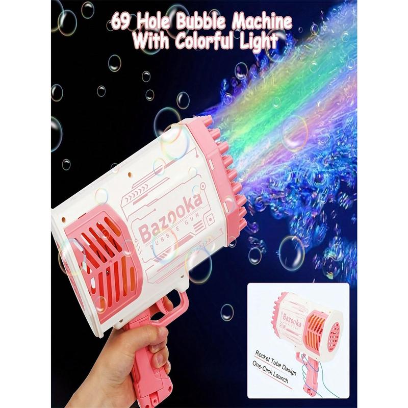 Bubble Machine Gun Kids Toys, Bubble Gun With Colorful Lights And Thousands Bubbles, Outdoor Toy Birthday Party Favors Gifts For Boys Girls Age 3 4 5 6 7 8 9 10 11 12 Years Old