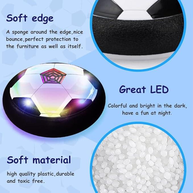 2024 upgraded hover football, round the football dream of youth. LED lights are very cool at night, family gatherings friends parties can play air  planetoy bubble toy