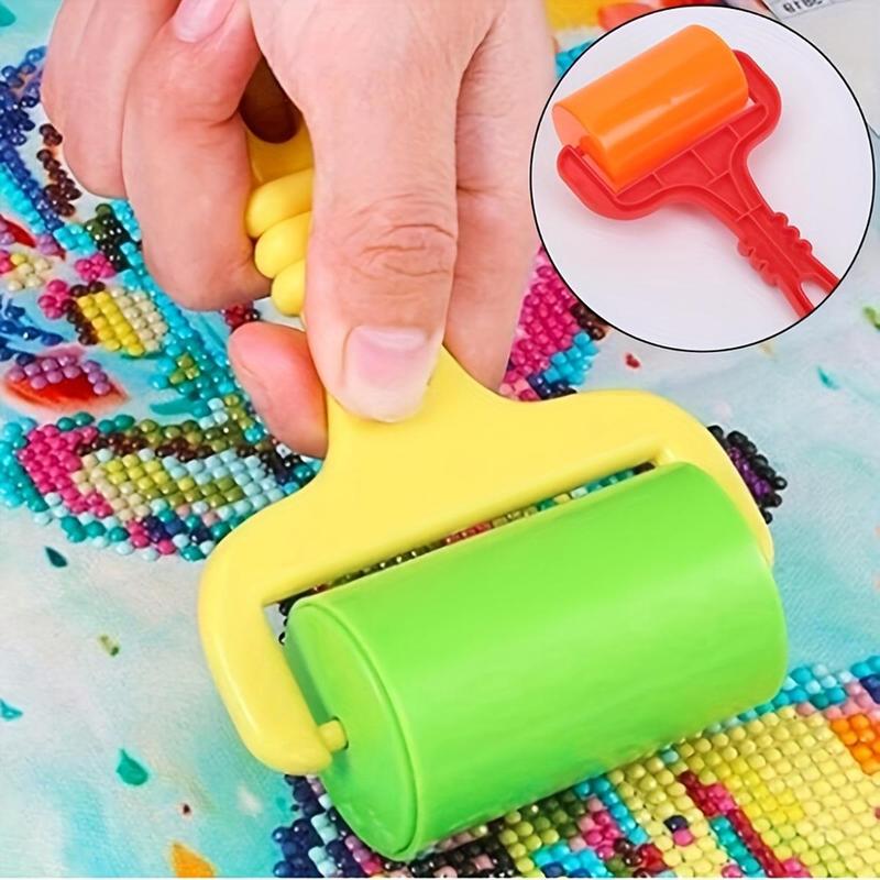 Random Color Diamond Art Painting Roller Tool, 1 Count Plastic Rolling Tool, Diamond Art Painting Accessories for DIY Craft