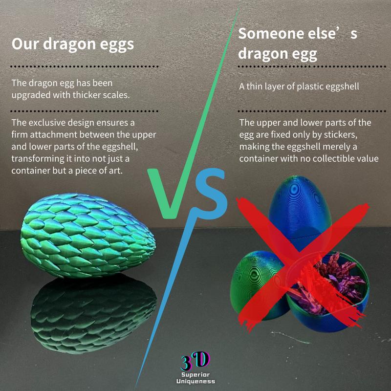 3D Dragon Egg - Year of the Dragon,ADHD, figurines, hobby collections. Gift Decoration (Black Friday - Christmas - Limited-Time Offers)