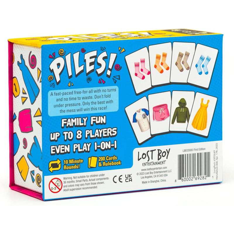 Piles – Card Games – Family Games – for Kids 8 and Up – Games for Adults – Family Game Night – Travel Games – Party Games – Memory Games – 10 Mins