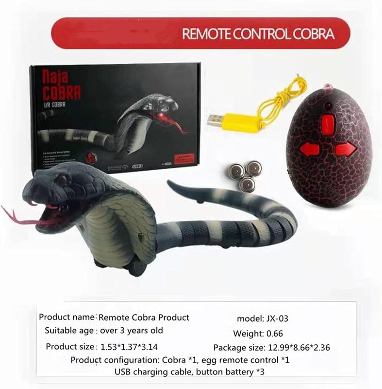 Remote Control Snake Toy RC&Robot Electric Snake Toy Fast Moving of Fake Rattlesnake Christmas Halloween Toys Party Favor Gifts Joke Prank for Boys(Grey) juguete