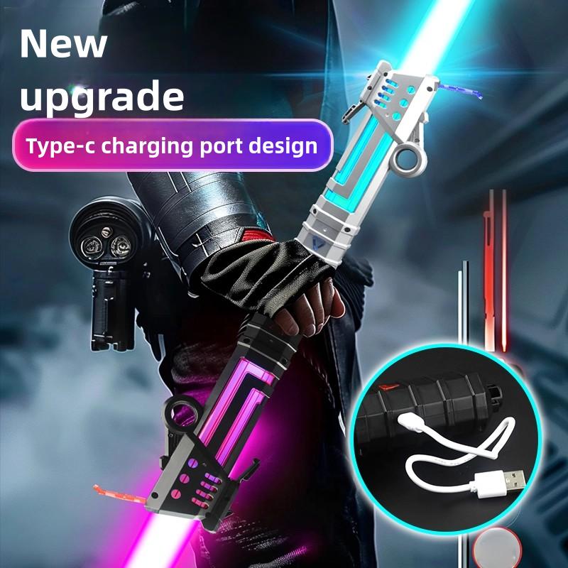 Ultimate LED Light saber with 7 Color Function and Quick Charging, Perfect for Cosplaying, Role-Playing, Galactic Themed Kids, Galaxy War Fighters