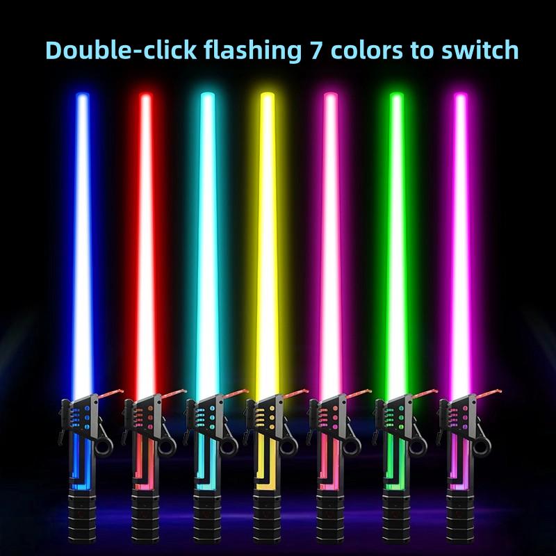 Ultimate LED Light saber with 7 Color Function and Quick Charging, Perfect for Cosplaying, Role-Playing, Galactic Themed Kids, Galaxy War Fighters