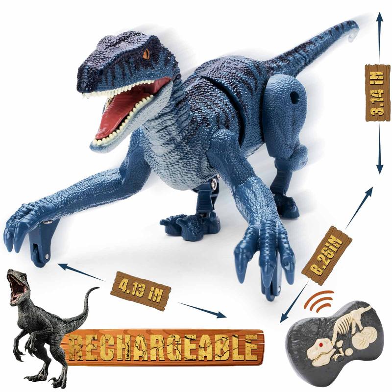 Remote Control Dinosaur for Boys 4-7,Robot Dinosaur Toys for Kids 5-7,Jurassic Velociraptor Toys for Kids 3 5 7 Year Old boy Birthday Gift